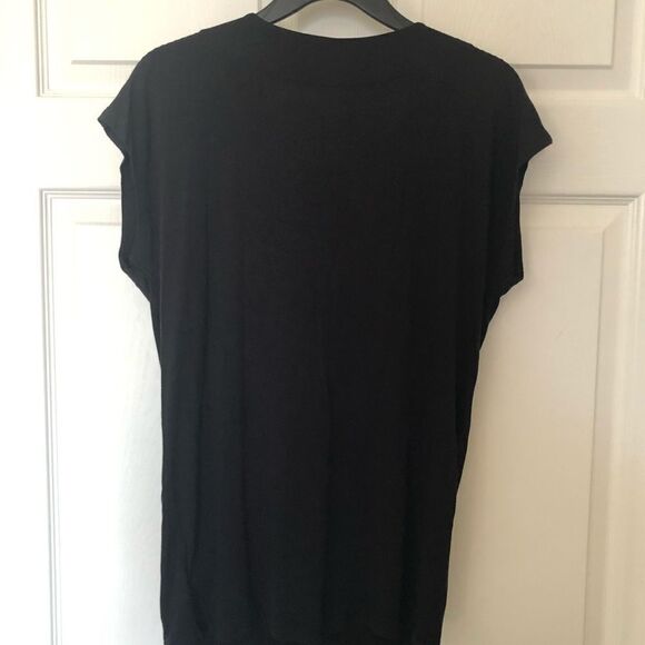 MICHAEL KORS Women’s Black Stretch Blouse Size M - Picture 3 of 3
